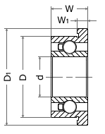 Flanged Dental Bearings